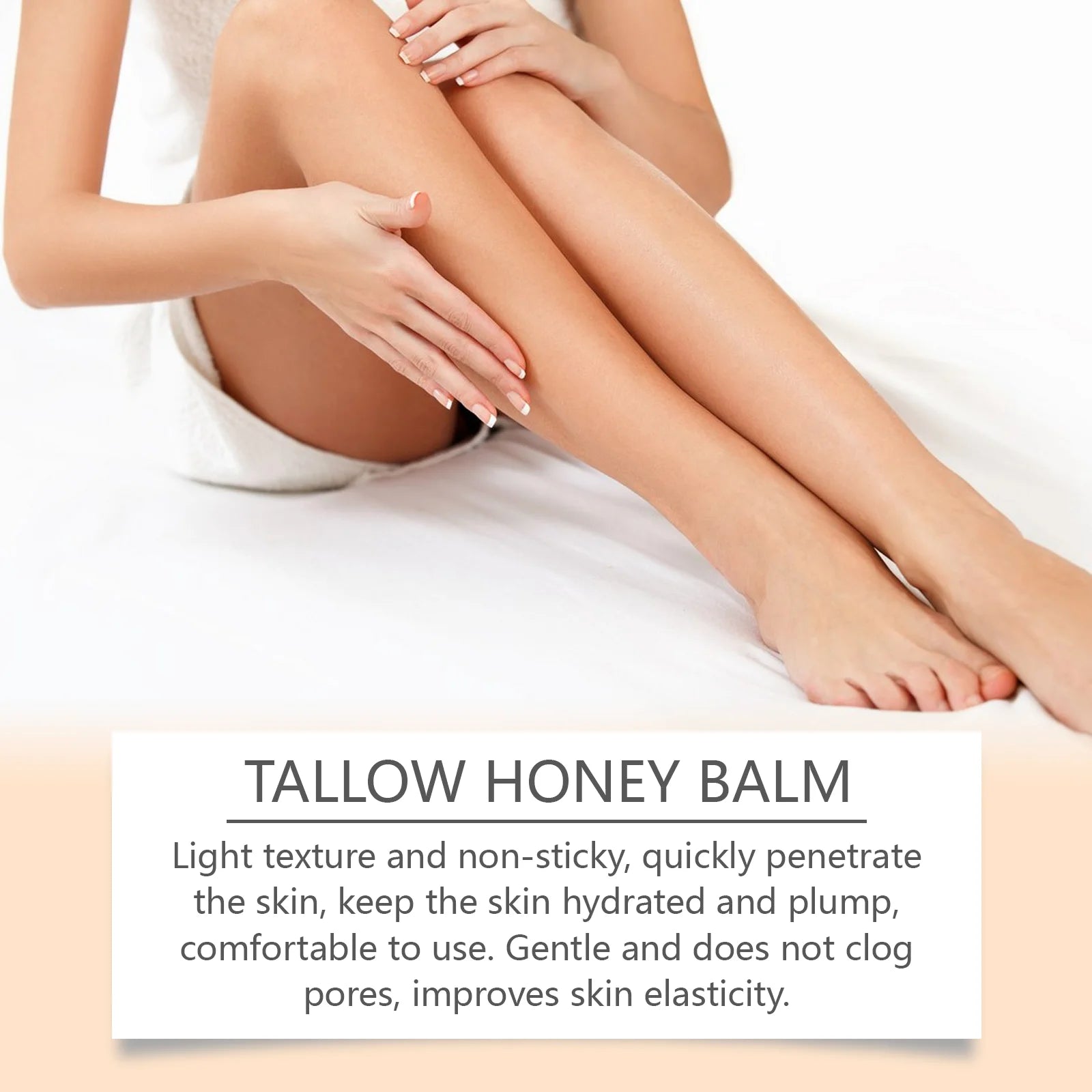 Tallow Honey Cream: Hydrating Moisturizer for Enhanced Skin Elasticity and Radiance, Firming Lotion for Face and Body