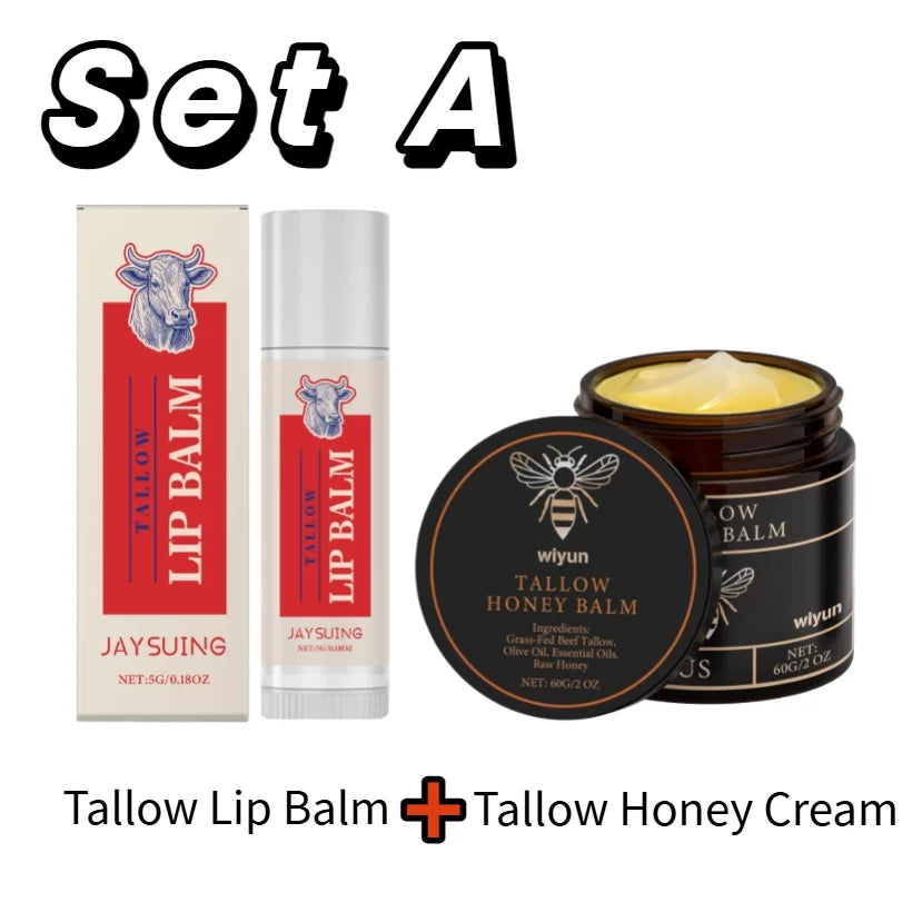 Tallow Honey Cream: Hydrating Moisturizer for Enhanced Skin Elasticity and Radiance, Firming Lotion for Face and Body