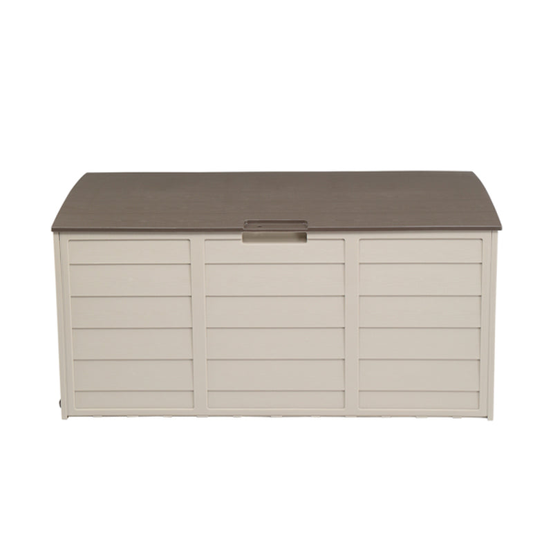 75Gal 130Lb Brown Plastic Patio Storage Box