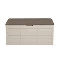 75Gal 130Lb Brown Plastic Patio Storage Box