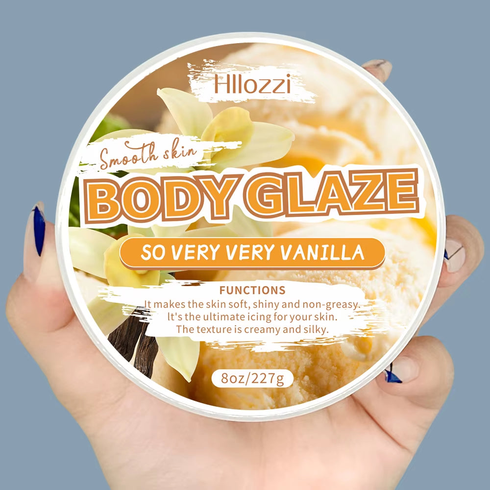 2Oz/8Oz Vanilla Body Glaze Nourishing Moisturizing Skin Care Body Butter Refreshing Non-Greasy Body Oil Moisturizing Skin