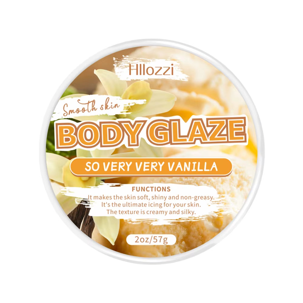 2Oz/8Oz Vanilla Body Glaze Nourishing Moisturizing Skin Care Body Butter Refreshing Non-Greasy Body Oil Moisturizing Skin
