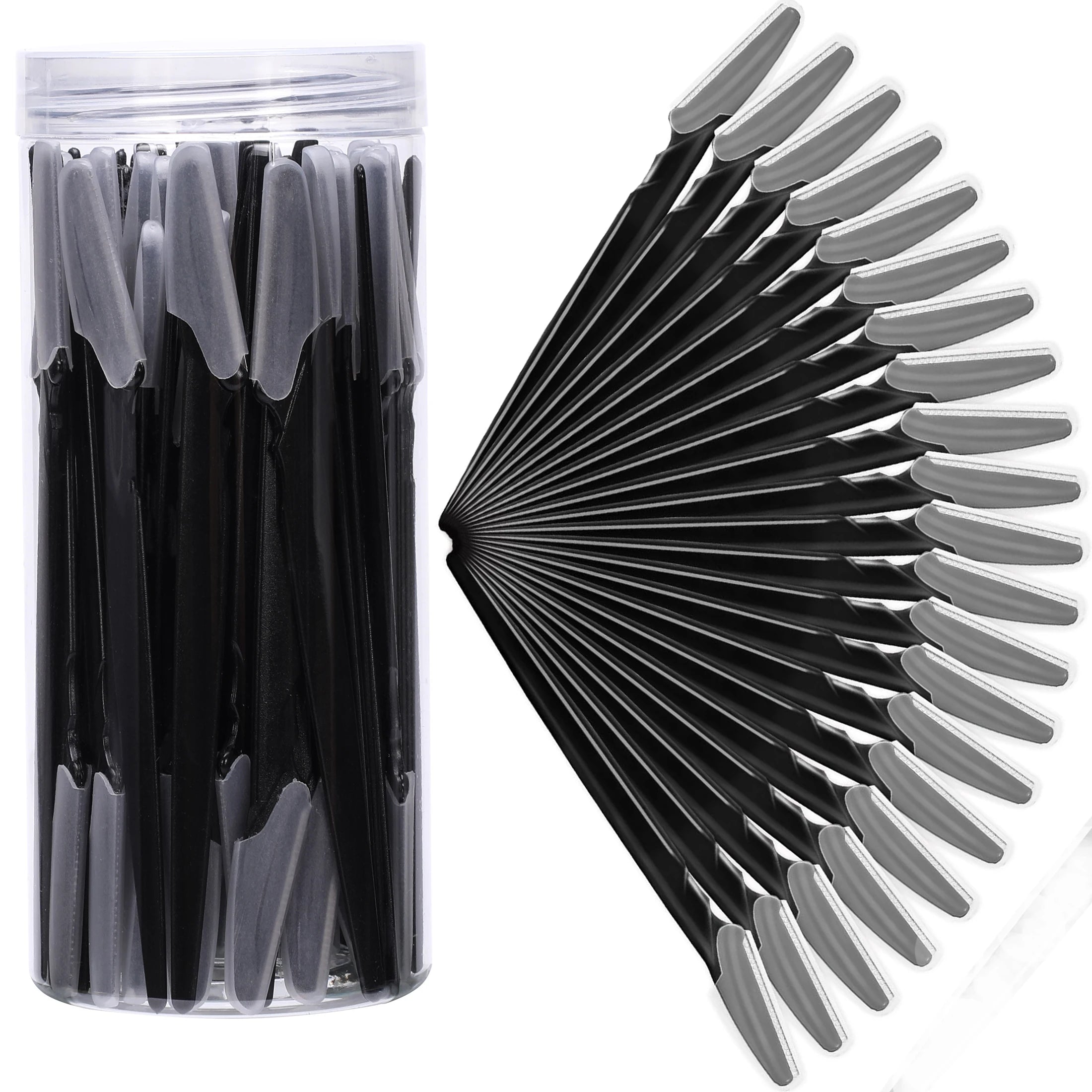 5/10/30/40Pcsbrow Razor and Face Razor for Women and Men, Eyebrow Hair Trimmer and Shaver with Protective Cover,Safe