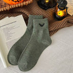 Thick Cotton Mid-Calf Socks - Warm Anti-Slip Winter Socks, Five Colours, One Size 33-44 - Amora