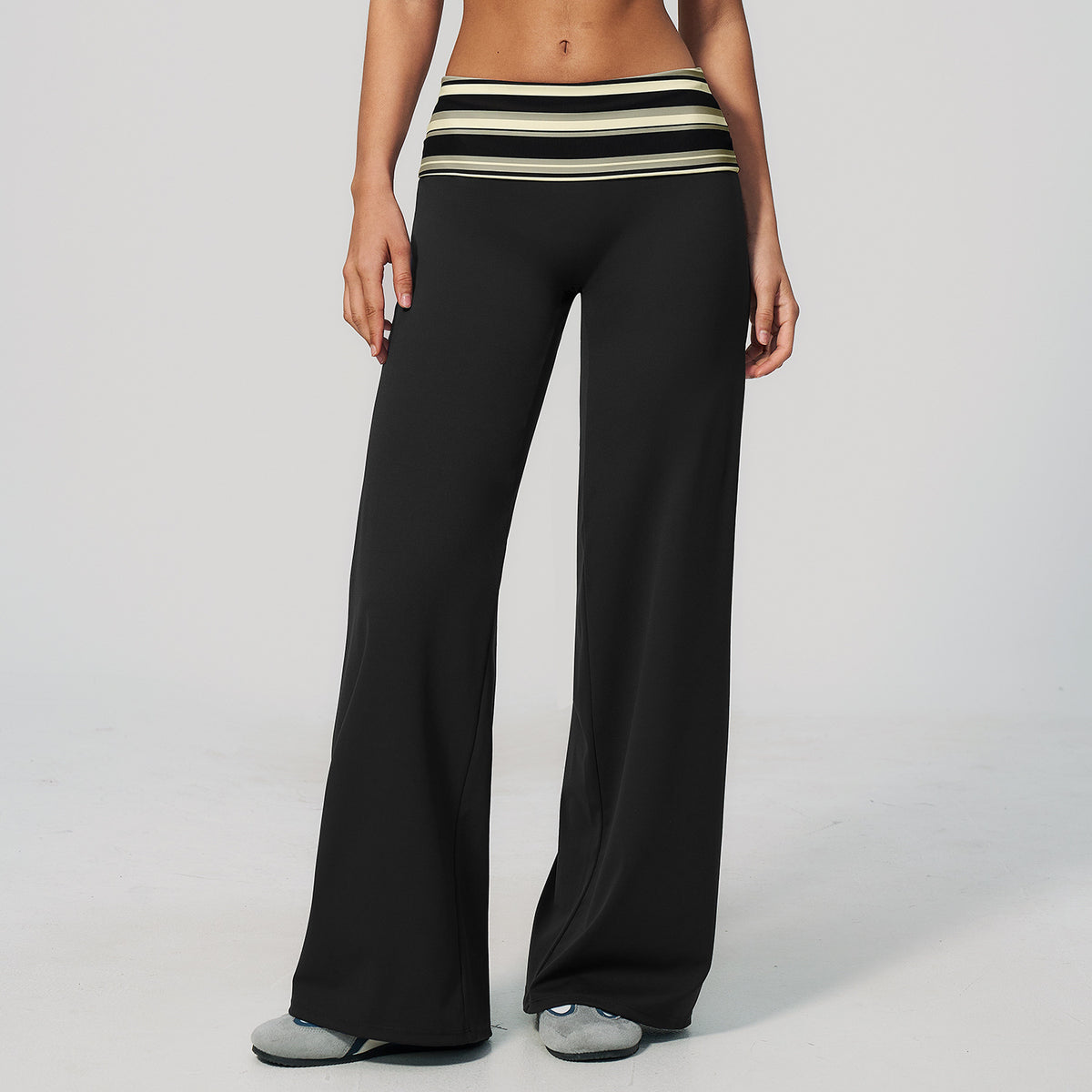 Women's Yoga Tank and Pilates Leggings - Sold as a Set or Separately, Polka Dot or Stripe, S-XL - Amora