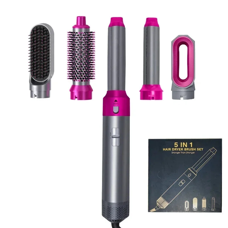 5 in 1 Hair Dryer Brush Hot Comb Set Professional Curling Iron Hair Straightener Styling Tool for Professional Hair Dryer