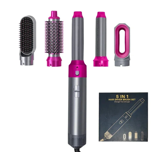 5 in 1 Hair Dryer Brush Hot Comb Set Professional Curling Iron Hair Straightener Styling Tool for Professional Hair Dryer