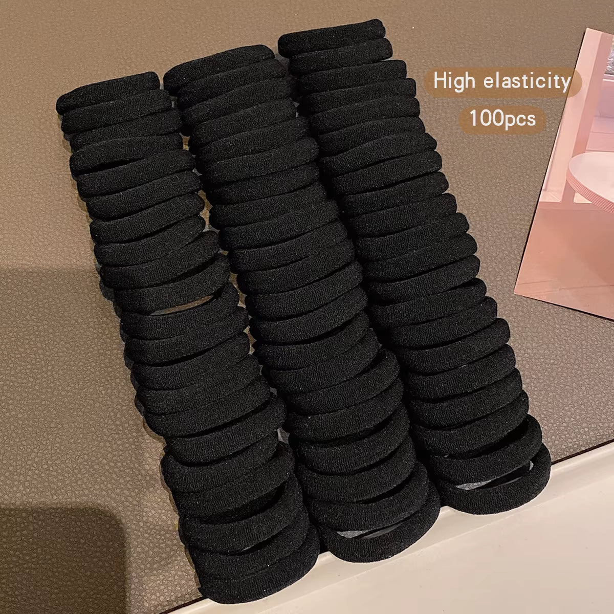 100 Seamless, High Elasticity, Durable Korean Style Hair Accessories with Elastic Bands Suitable for Daily Use