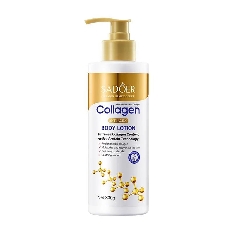 Collagen-Infused Body Lotion for Firming and Hydration - Advanced Moisturizer for Dry, Sagging Skin, 300G
