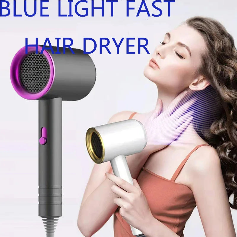 New High-Speed Hair Dryer High-Power Negative Ion Cold and Hot Ultra Silent Professional Hair Dryer for Home Hair Salons