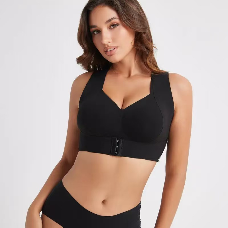 Women's Shapewear Bodysuit - Seamless Front Close Body Shaper, Black, Nude or White, S-2XL - Amora