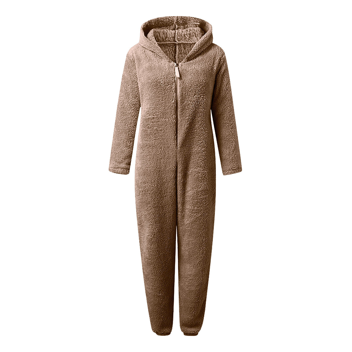 Women's Hooded Corduroy Jumpsuit - Fleece Lined Cat Ear Onesie with Pockets, Nine Colours, S-5XL - Amora