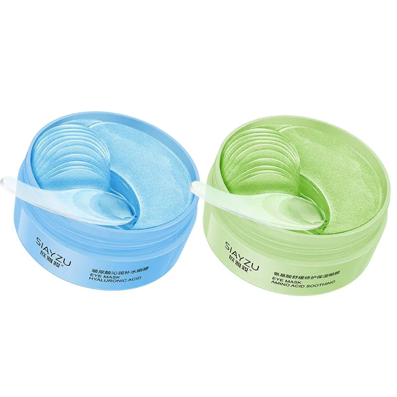 60Pcs Hyaluronic Acid Crystal Collagen Eye Mask anti Dark Circles Remove Eye Bags Moisturizing Firming Eye Patches Skin Care