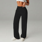 Women's High Waisted Wide Leg Trousers - Pleated Stretch Pants, Eleven Colours, S-3XL - Amora