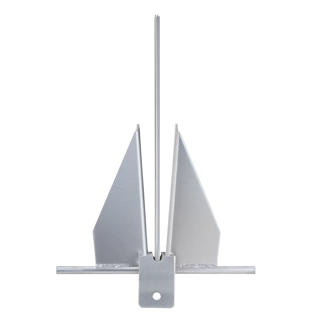 VEVOR Fluke Style Anchor Kit, 13 LBS Hot-Dipped Galvanized Steel Fluke Anchor, Marine Boat Anchor for Small Vessels under 30', Seas, Rivers and Shores