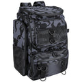 42L 11Gal Fishing Backpack Large Capacity Fishing Tackle Storage Bag with Rod Holders 16 Pocket Water-Resistant with Divider Adjustable Padded Straps for Fishing Gear Outdoor Camping Hiking