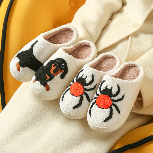 Plush Indoor Slippers - Non-Slip Faux Fur Lined House Slippers, Fifteen Designs, EU 36-45 - Amora