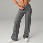 Women's High Waisted Wide Leg Sports Trousers - Breathable Training Pants, Eleven Colours, S-XL - Amora