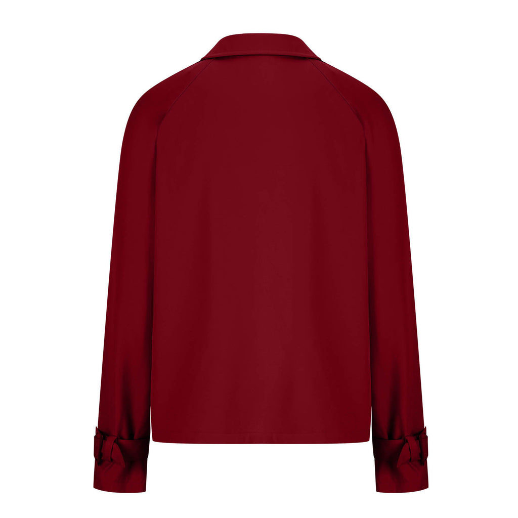 Women's Autumn Suit Set - Blazer and Trousers, Khaki, Grey, Burgundy, Black or Blue, S-2XL - Amora