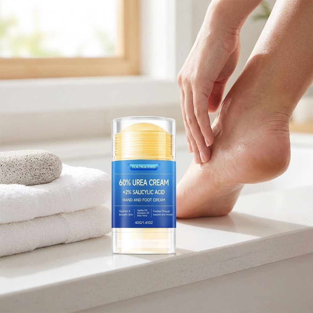 Urea foot cream used for smooth heels