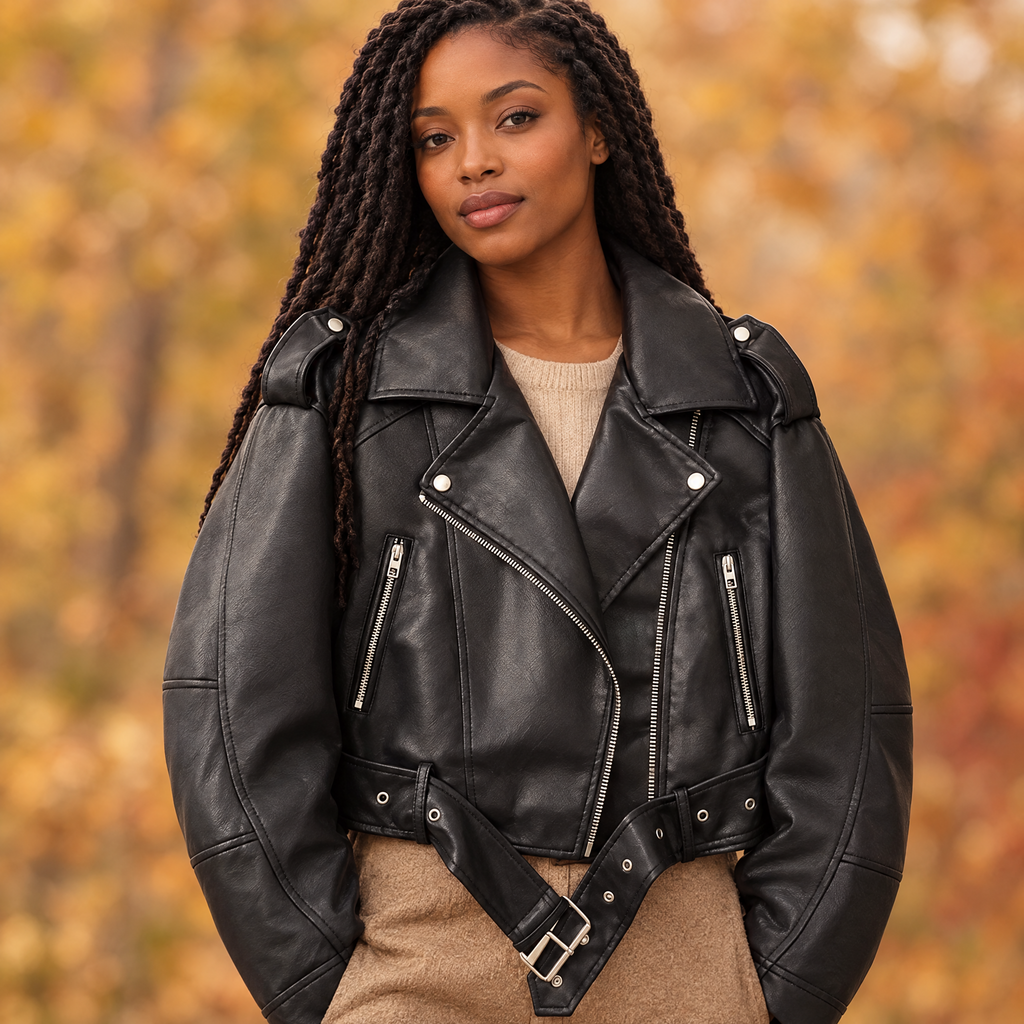 Women's PU Leather Jacket