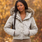 Women's Fleece-Lined Hooded Jacket