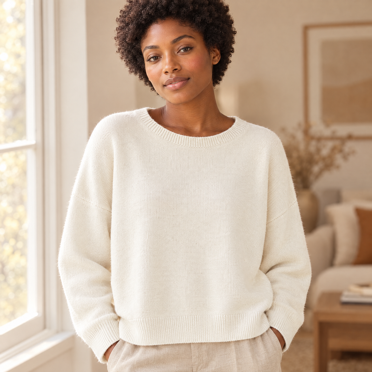 Women's Round Neck Knit Sweater