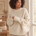Women's Wool Blend Turtleneck Sweater
