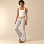 Women's Low Rise Flared Trousers
