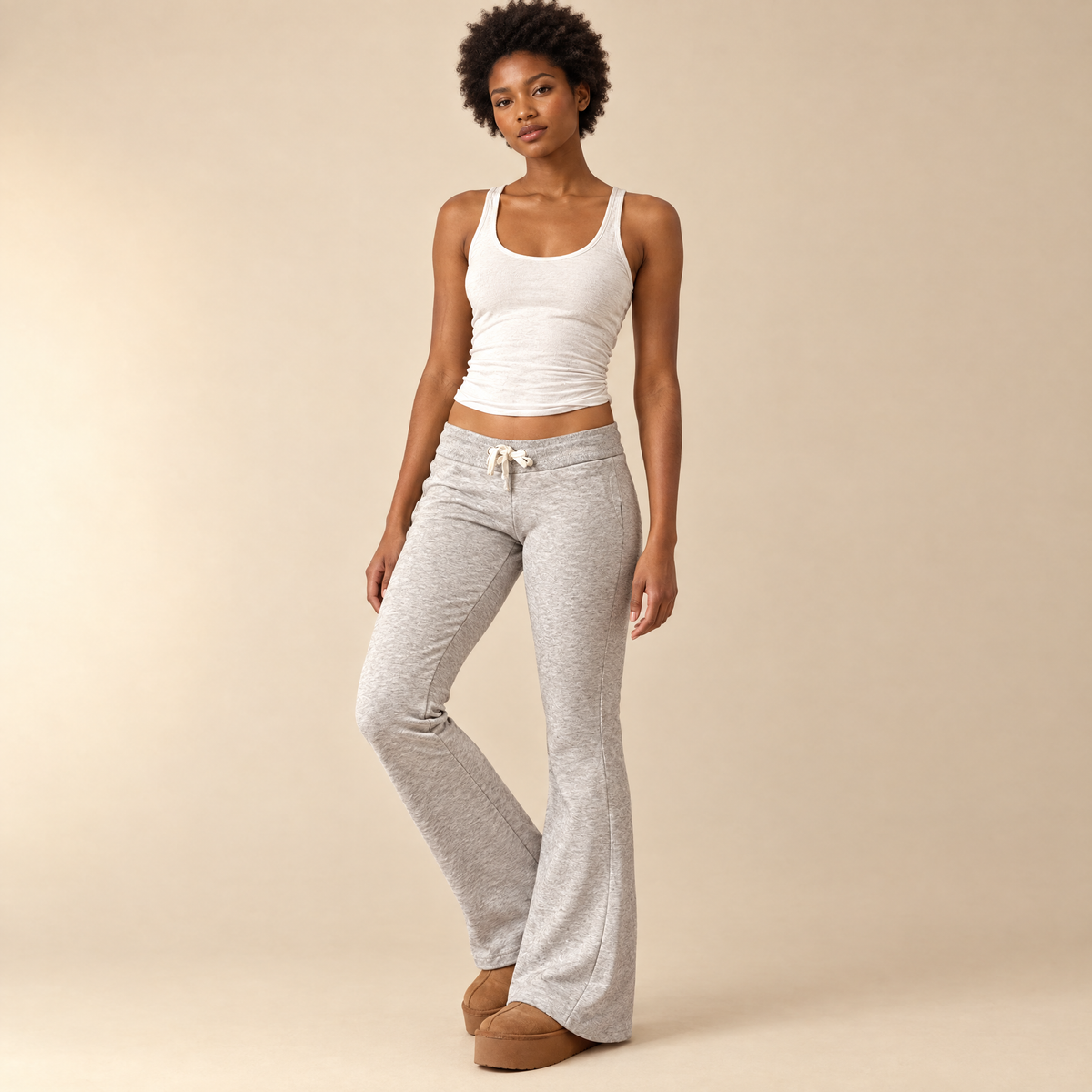 Women's Low Rise Flared Trousers