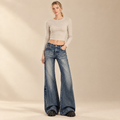 Women's Distressed Flared Jeans