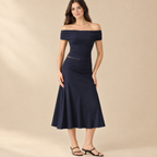 Women's Off-Shoulder Top and Skirt Set