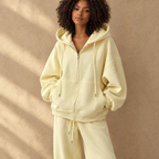 Women's Hooded Zip-Up Tracksuit Set