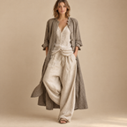 Women's Shirt and Wide Leg Trouser Set
