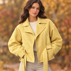Women's Faux Suede Moto Jacket