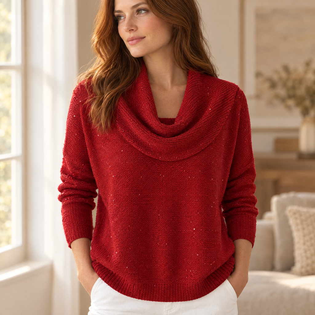 Women's Sequin Knit Sweater