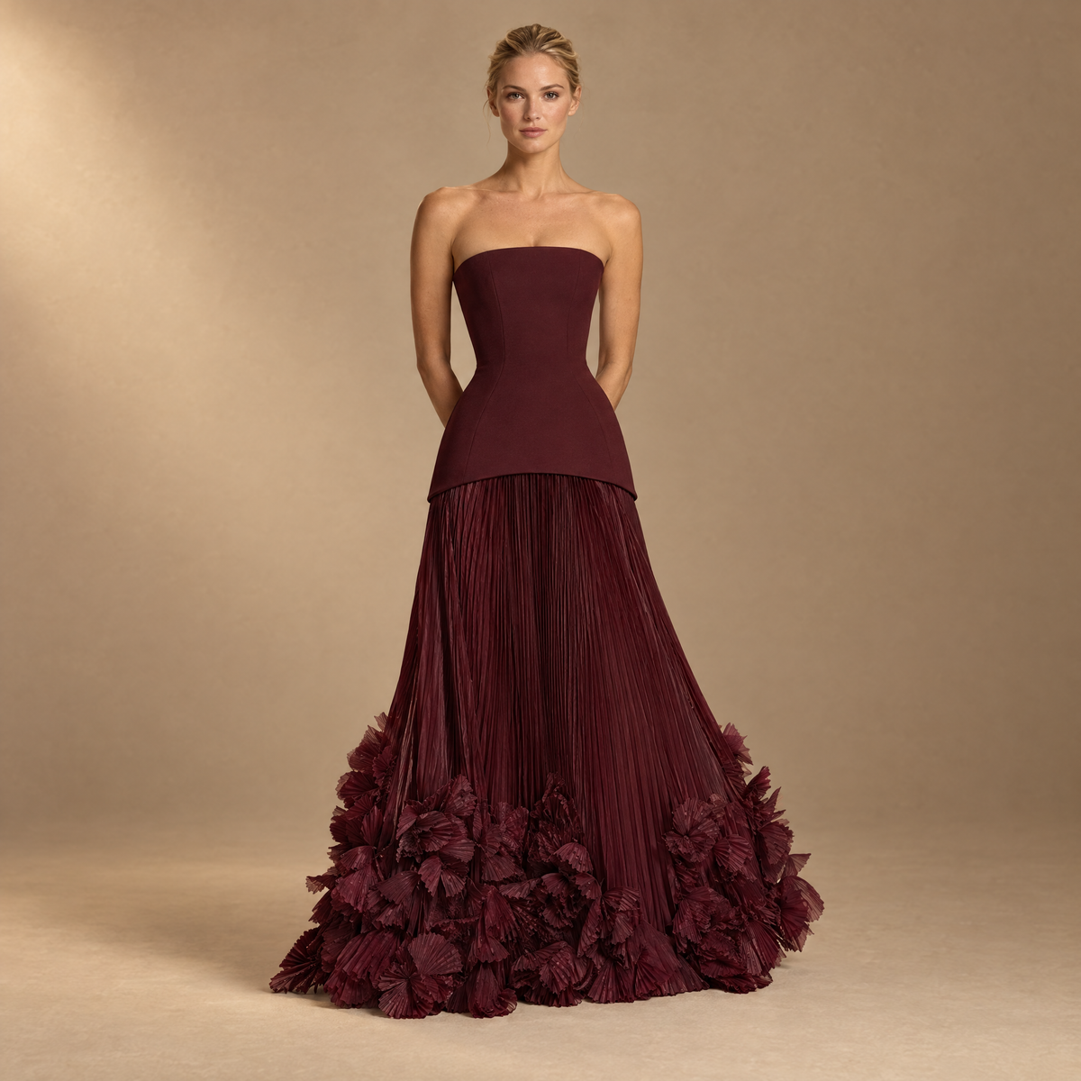 Women's Strapless Evening Gown