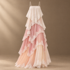 Women's Lace Strappy Maxi Dress