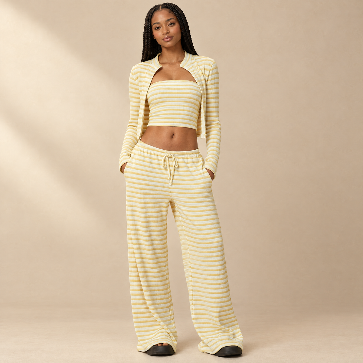 Women's Yoga Top and Trouser Set