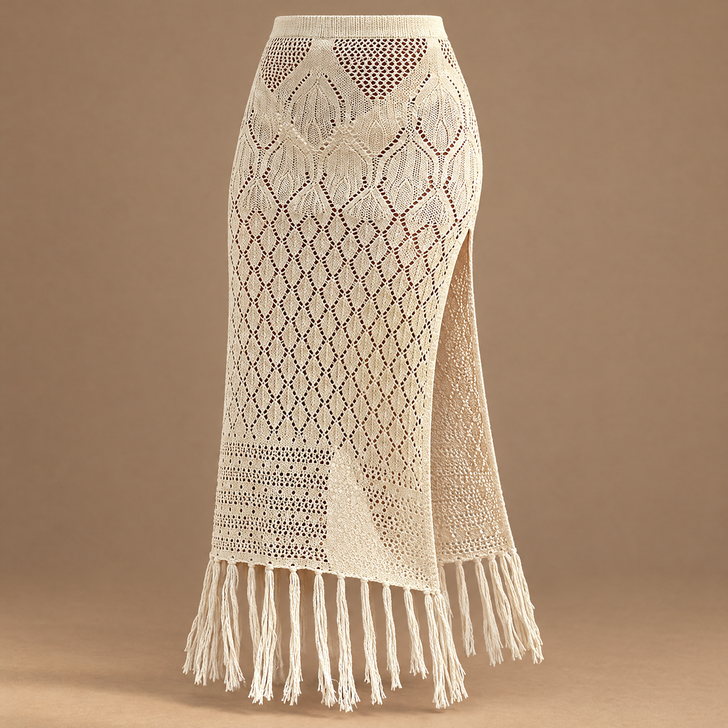 Women's Fringed Skirt
