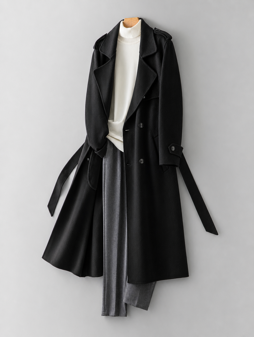 Reversible Wool Overcoat