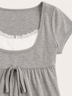 Women's Lace Patchwork Top