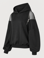 Women's Backless Mesh Hoodie