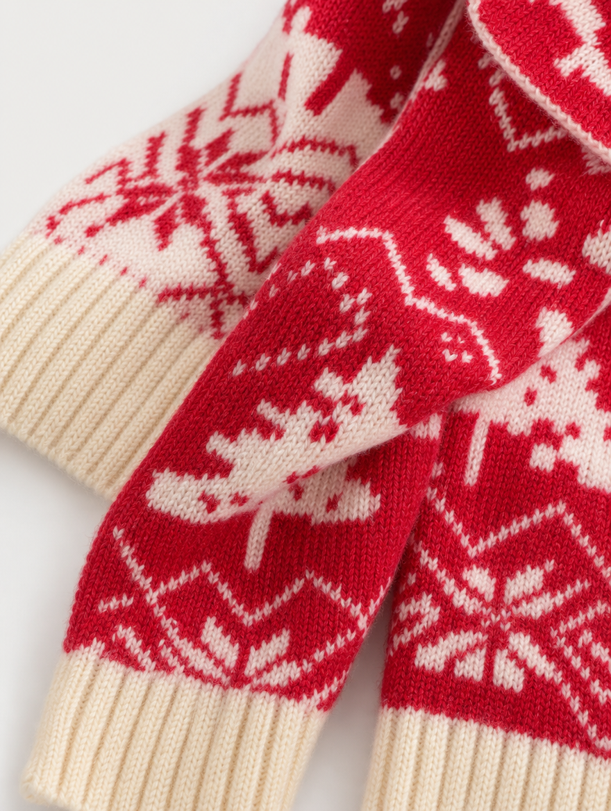 Reversible Knitted Winter Scarf