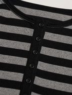 Women's Striped Square Neck Top
