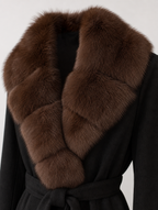 Women's Faux Fur Lapel Coat