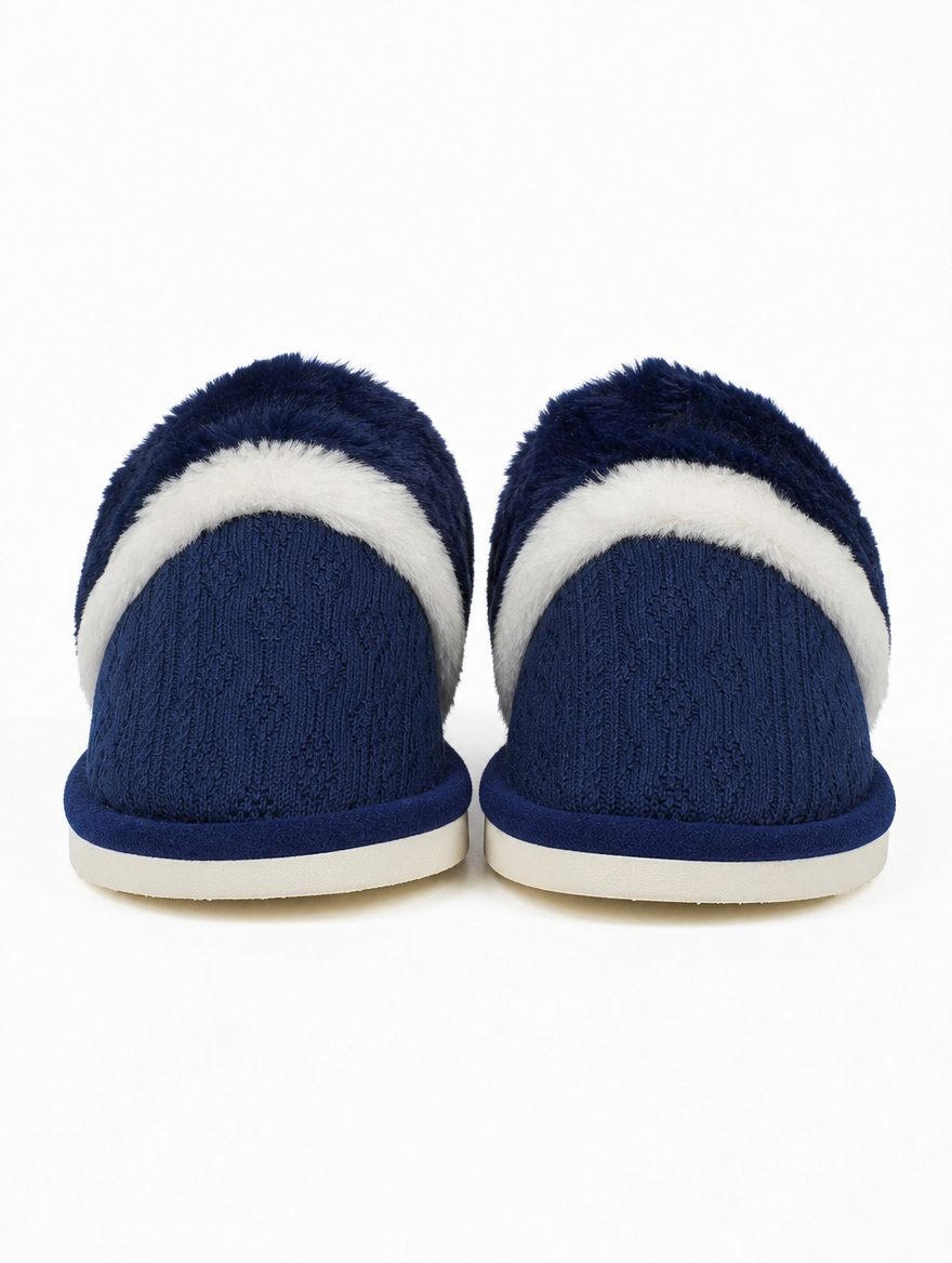 Faux Fur Lined House Slippers