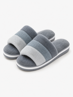 Plush Open Toe Slippers