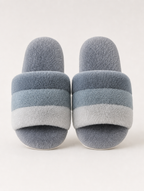 Plush Open Toe Slippers
